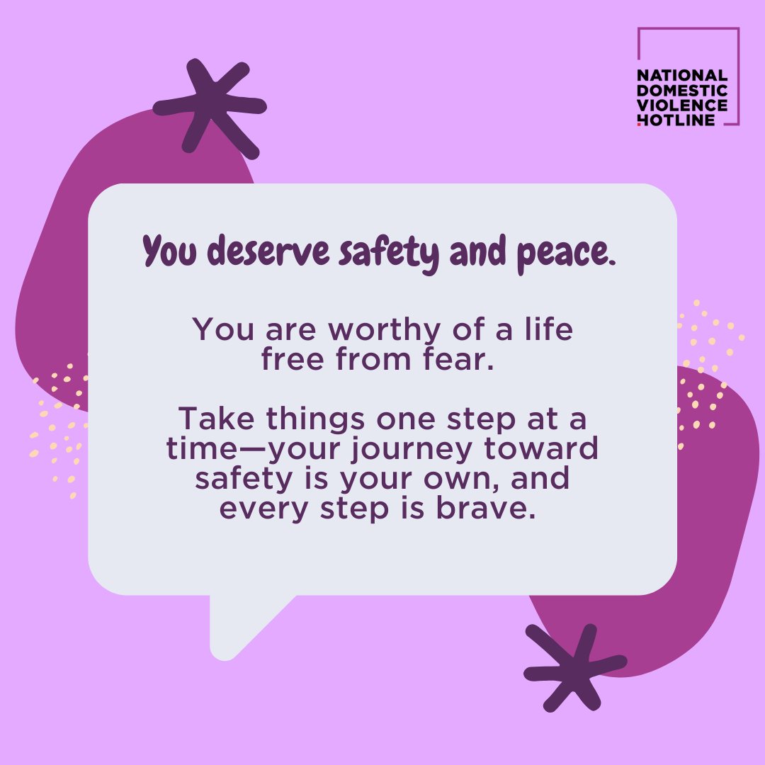ndvh's tweet photo. Things to remember this January:

🕊️ You deserve safety and peace
😌 Boundaries are self-care
🎉 Celebrate small victories

#DomesticViolence #SupportingSurvivors https://t.co/cud5ajz1x1