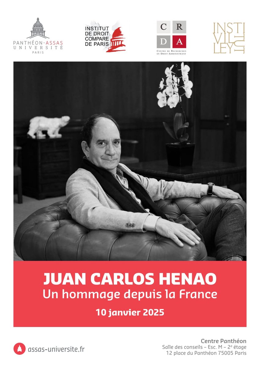 Hommage à Juan Carlos Henao - 10 janvier 2025
-&gt; assas-universite.fr/fr/evenements/…