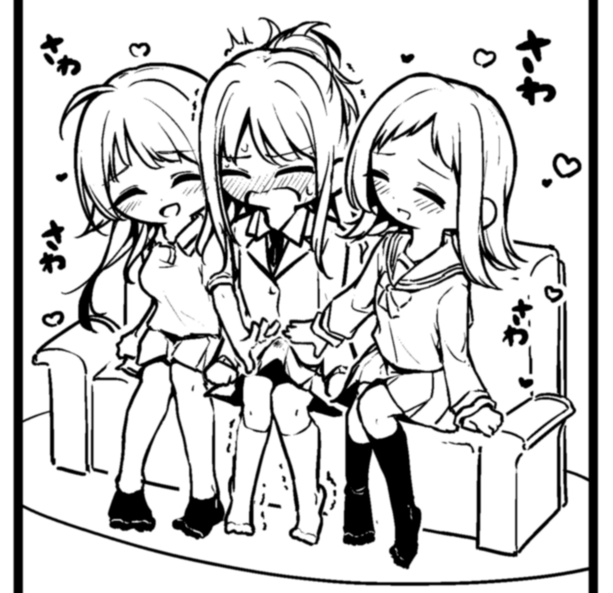 笑顔で触り合ってる女女女が好きなんだよね 