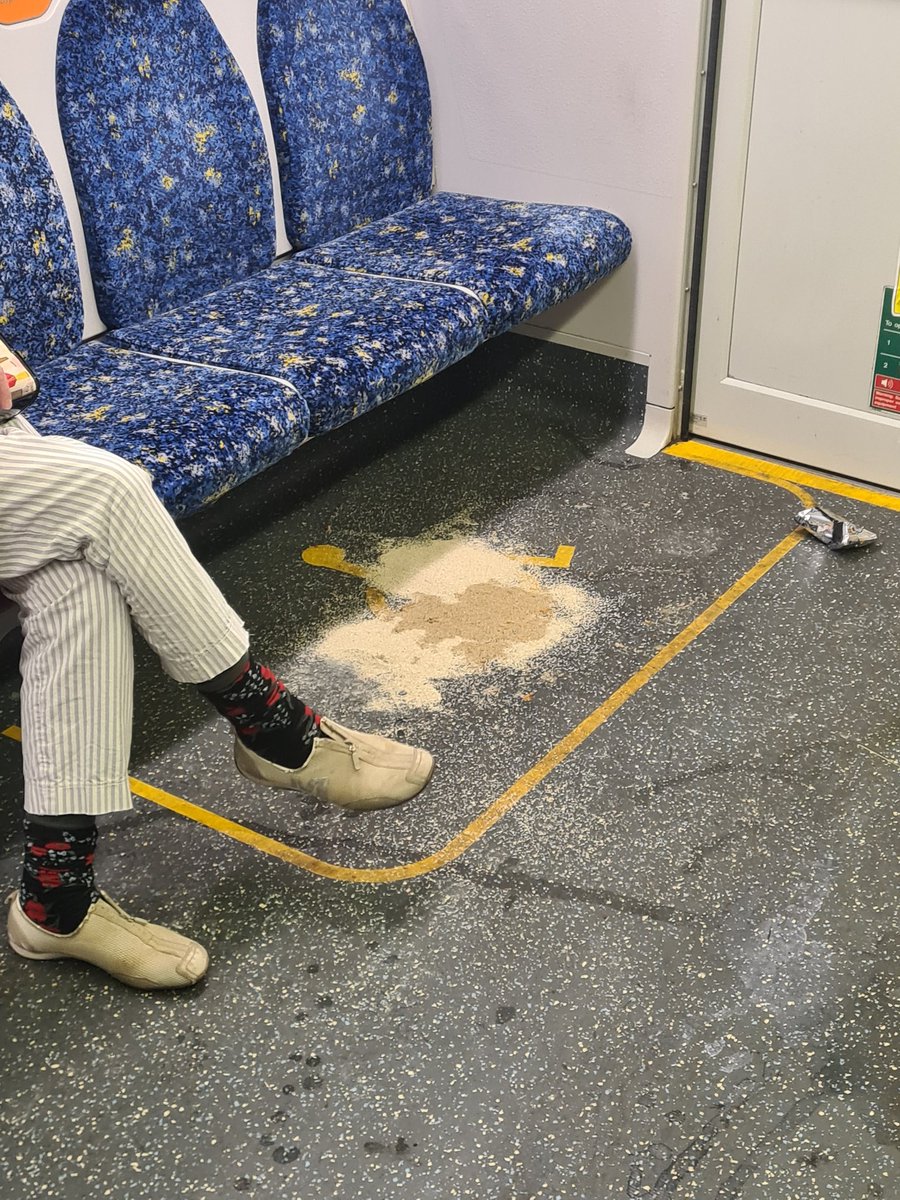 someone disintegrated on the train