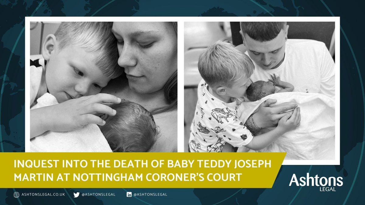 The Inquest into the death of Baby Teddy Joseph Martin is to take place at #Nottingham Coroner’s Court from 6-10 January 2025. Nottingham University Hospitals NHS Foundation Trust remain under a national spotlight, with the ongoing review of Donna Ockenden:bit.ly/3Pqvpei