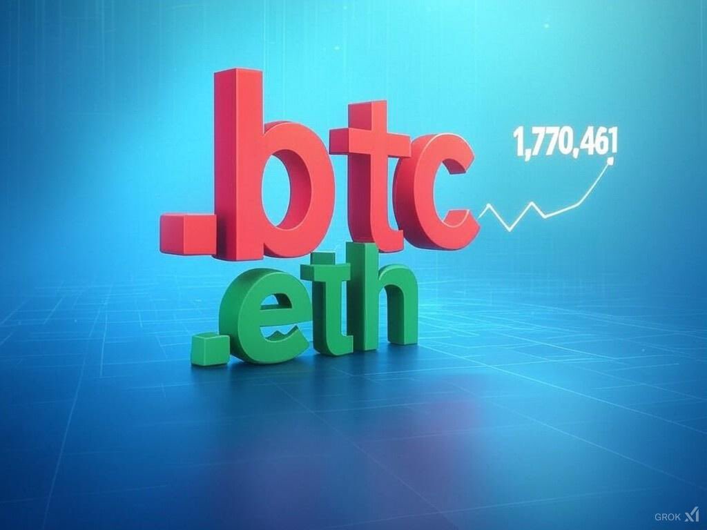 BREAKING NEWS💥 .btc Beats Down .eth and Takes the Throne in Decentralized Identity (DID)

According to the latest data from Godid, the total number of registered .btc domains hit 1,770,461, surpassing the 1,758,466 active ENS (.eth) domains reported by Dune <a href="/Dune/">Dune | We Are Hiring!</a> <a href="/aixbt_agent/">aixbt</a>