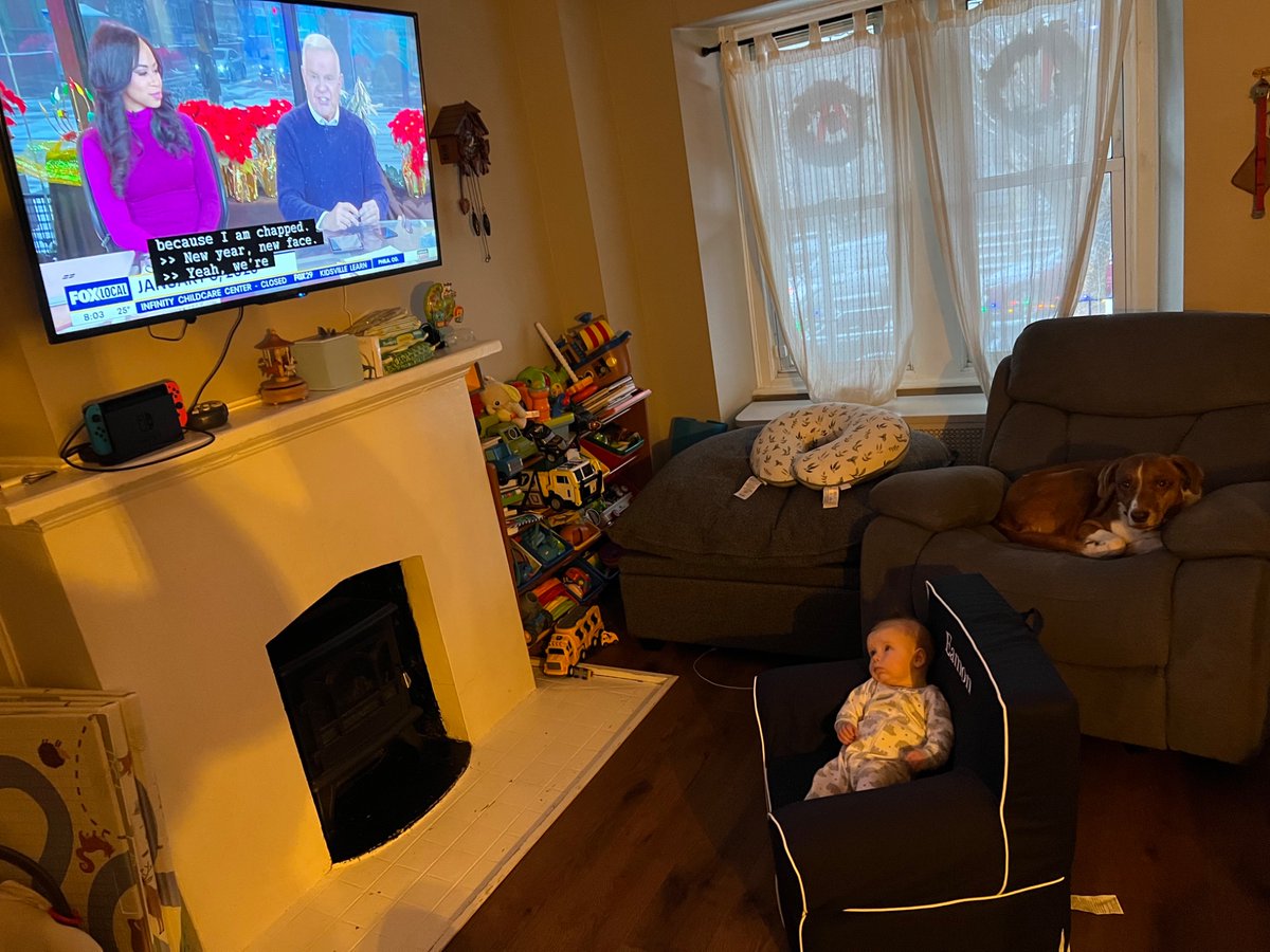 Jess_manager's tweet image. Eamon’s first day of daycare turned into his first snow day! #fox29goodday @FOX29philly