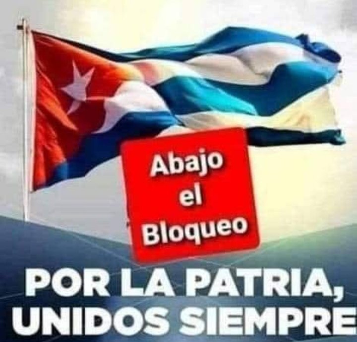 También de esta manera expresamos nuestro amor a #Cuba. #TumbaElBloqueo