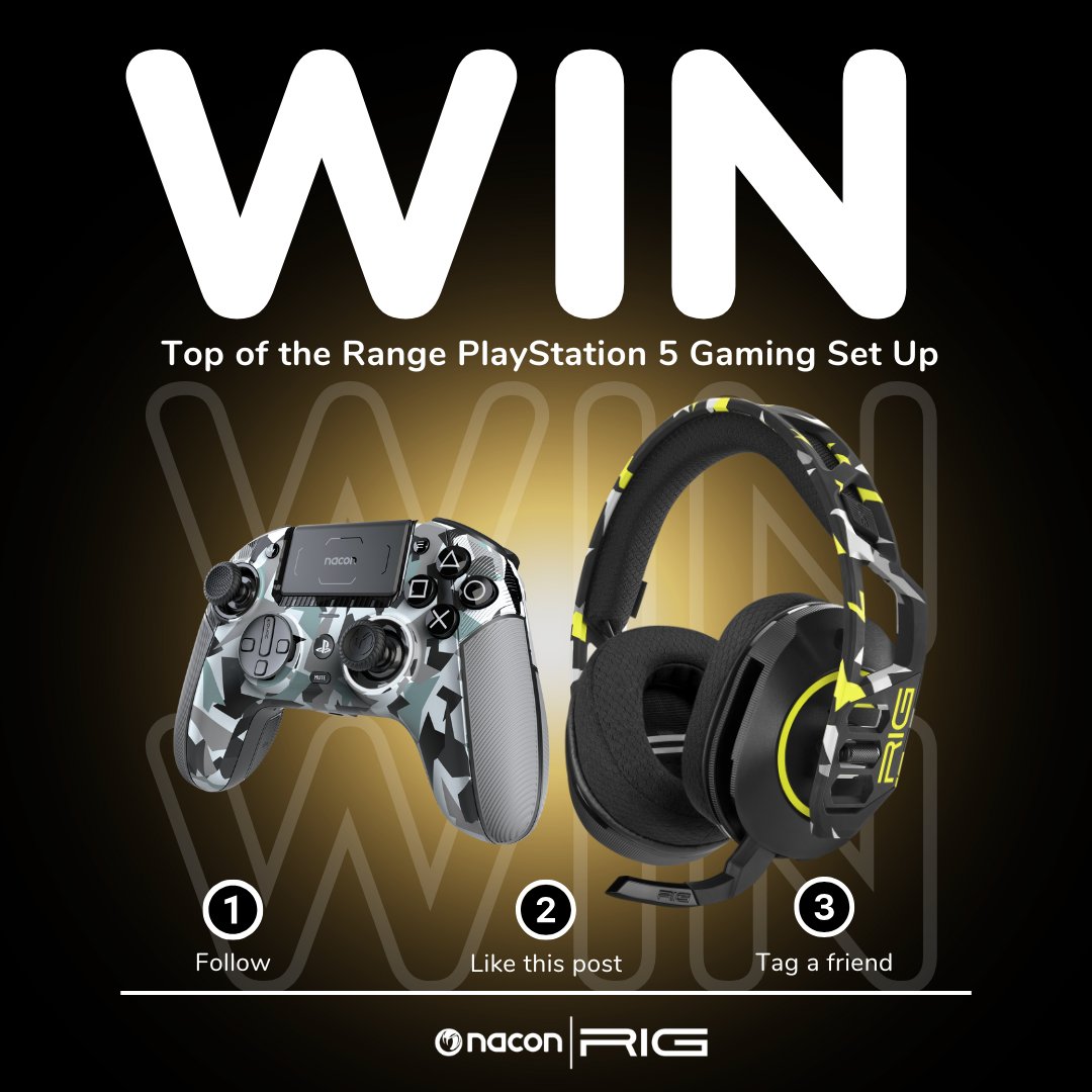 trustedreviews's tweet image. Win a top of the range PlayStation 5 gaming setup! 🤩🎮

Start the New Year with new tech! This giveaway is perfect for streamers and gamers looking to transform their setup 🎮🎧

You'll get: 
1 RIG 600 HS Acid Camo Headset (Dual wireless)
1 NACON Revolution 5 Pro High End…