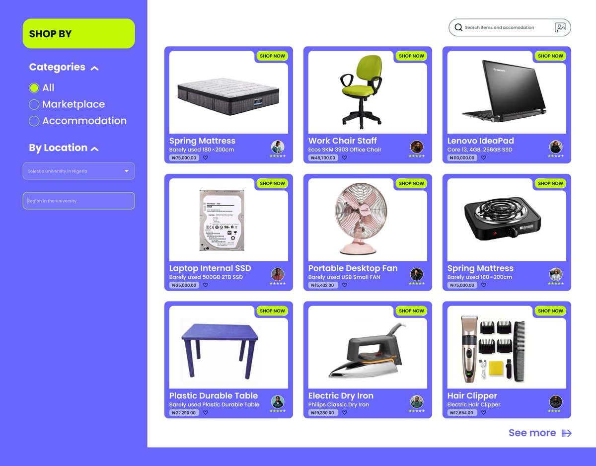 uiuxbyvicko's tweet photo. Collaborated with a friend of mine @codeAKstan who's a senior web developer to work on this project.

It's a campus marketplace for accommodation and lots more. A place where students could buy and sell their properties 

How did I do?
 #Students #marketplace #uiux #uiux #design https://t.co/fXYKfITsBR