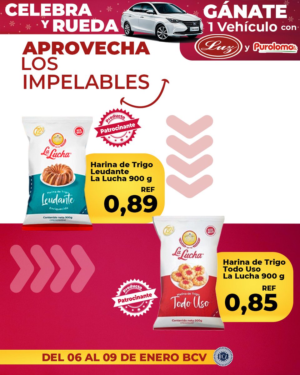 mercadosluzca's tweet photo. 🛒IMPELABLES. Ofertas de ENERO

Visítanos y disfruta de increíbles ofertas en todas nuestras sucursales desde el 06 de enero al 09 de enero de 2025.

#AutomercadosLuz #impelables #enero2025 #Mercado #Miranda #Caracas https://t.co/j3EBIxqR0P