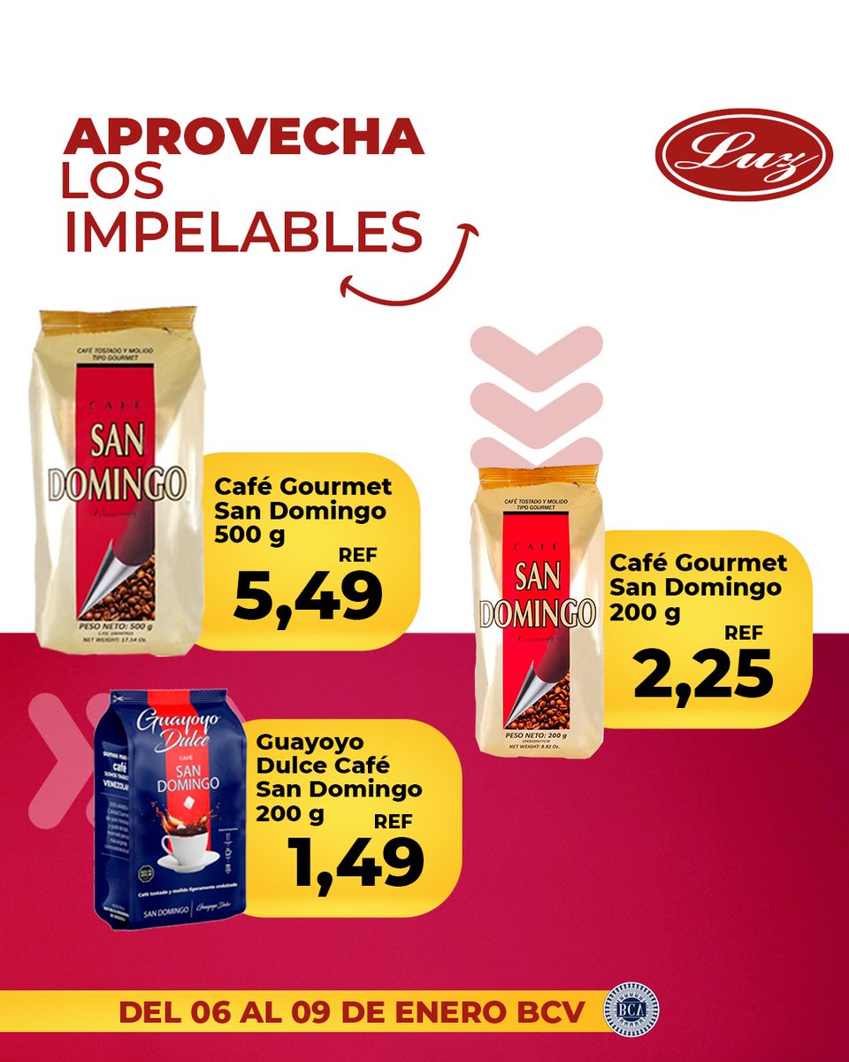 mercadosluzca's tweet photo. 🛒IMPELABLES. Ofertas de ENERO

Visítanos y disfruta de increíbles ofertas en todas nuestras sucursales desde el 06 de enero al 09 de enero de 2025.

#AutomercadosLuz #impelables #enero2025 #Mercado #Miranda #Caracas https://t.co/j3EBIxqR0P