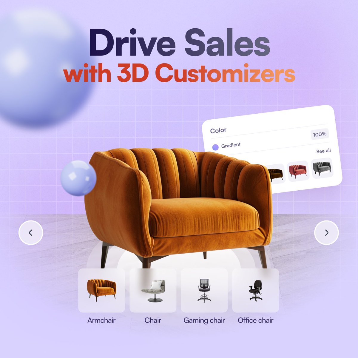 amaspace_co's tweet photo. Customizable products lead to higher conversions! Our 3D product configurators allow customers to personalize their purchases, which drives sales. 

https://t.co/2gc9LUNJNX

#ProductPersonalization #3DCustomizer https://t.co/jkqpyRglBH