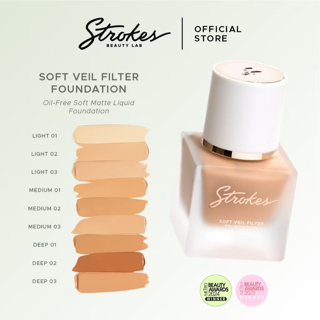 Check out Strokes Soft Veil Filter Foundation [Oil-Free Soft Matte Liquid Foundation] for ₱548 - ₱648. Get it on Shopee now! s.shopee.ph/3ArYttbEtN?sha…