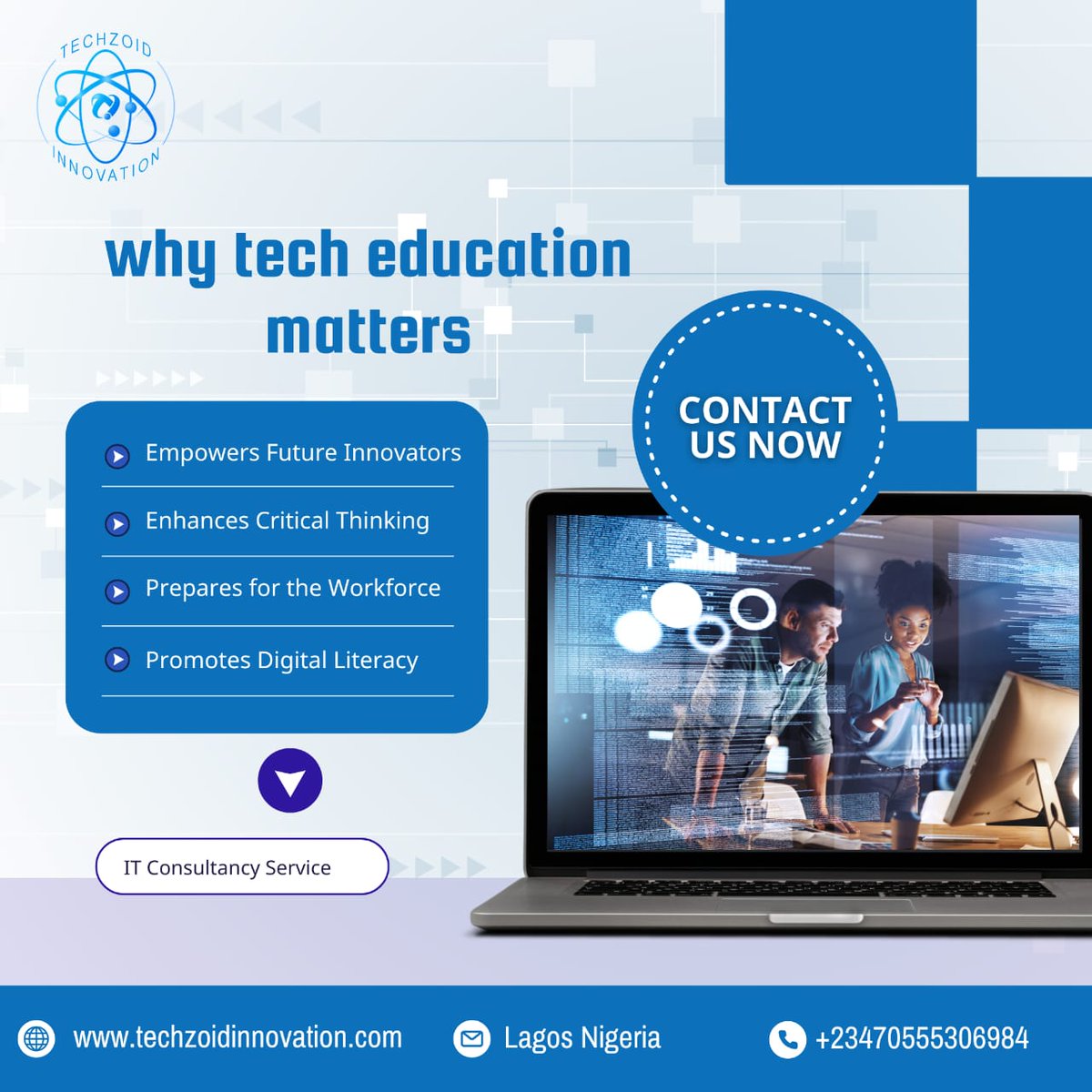 TechzoidNG's tweet image. 🌍 The world is going digital, and tech skills are the passport to opportunity! 🚀 It’s time for African youths to unlock their potential and thrive in the global tech space. 💻✨

#DigitalSkills #AfricanInnovation #TechForGrowth #YouthEmpowerment #FutureIsTech #TechZoid