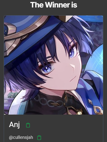 sayurolls's tweet photo. CLOSED 🎉

congratulations @cullensjah ! please claim your prize within 12hrs! 🥳 https://t.co/ifZJQap2AN