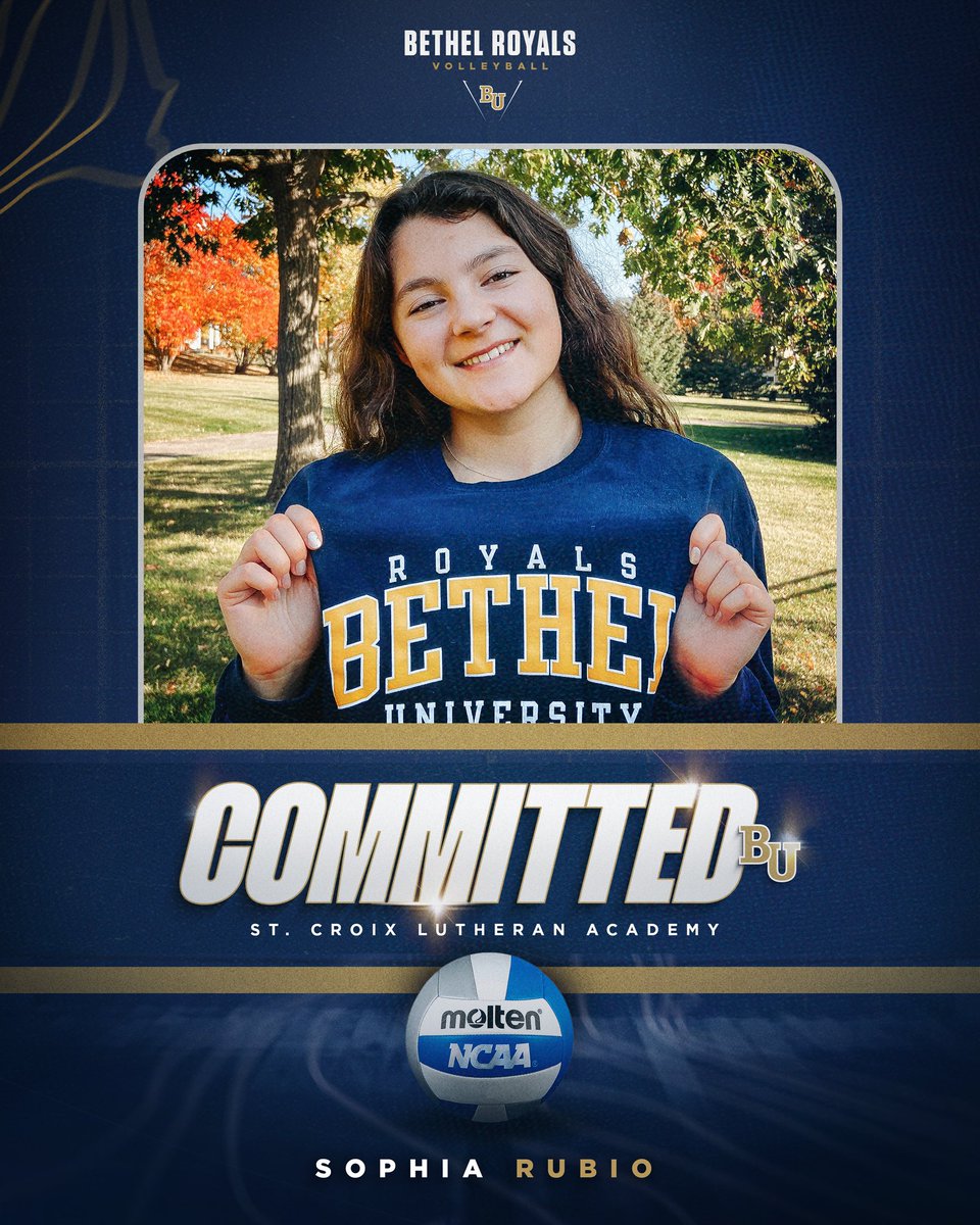 Bethel Royals Volleyball (@bethelroyalsvb) on Twitter photo Please help us welcome Sophia Rubio from <a href="/nlightsvball/">Northern Lights</a> and St. Croix Lutheran H.S. to Arden Hills in 2025! Please help us welcome Sophia Rubio from <a href="/nlightsvball/">Northern Lights</a> and St. Croix Lutheran H.S. to Arden Hills in 2025!