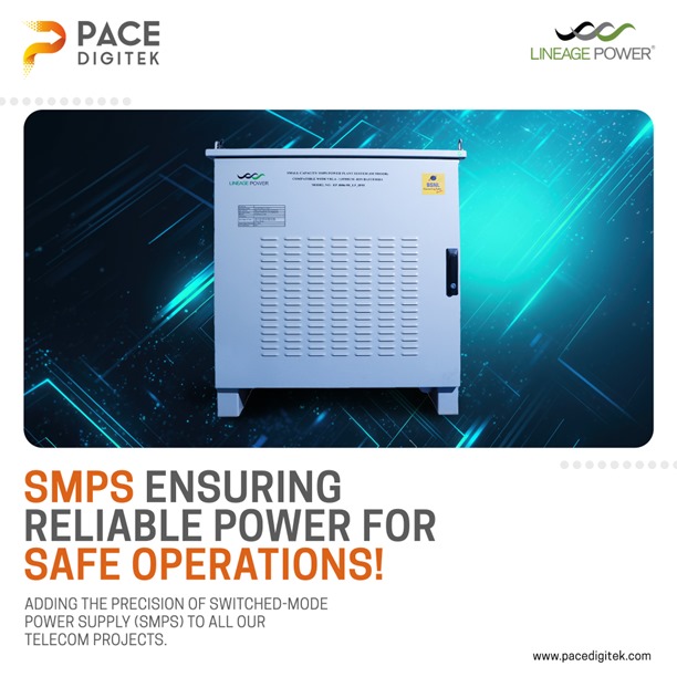 pacedigitek's tweet photo. Designed by Lineage Power with precision and accuracy, Switched-Mode Power Supplies(SMPS) is an inevitable component of our Telecom projects. Smart integration of SMPS ensures reliable power that drives safe operations.
#PaceDigitek #LineagePower #PaceGroup #Market #Verticals https://t.co/I4OX2xVsGT