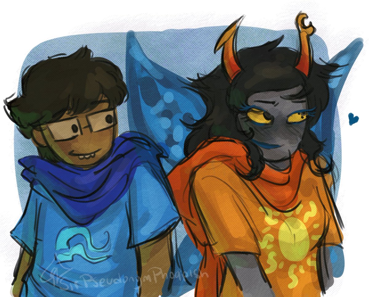 PhoapishSir's tweet photo. More old homestuck art yadda yadda you know the drill. I forgot to give her glasses and a year later I'm still mad about that๐ญ๐๐๐
#homestuck #vrisjohn (is that the ship tag??) https://t.co/6nv8X7t7ut
