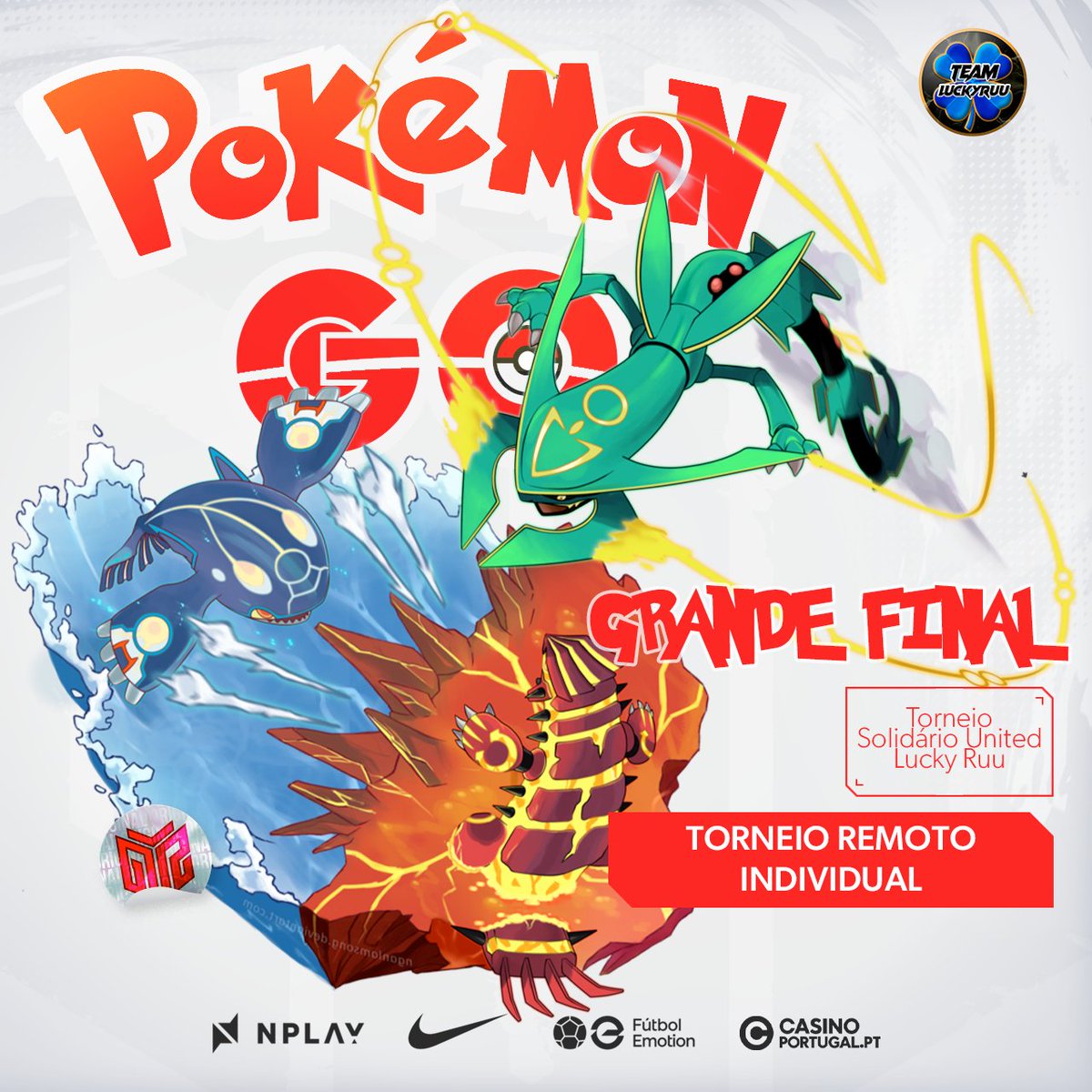 O nosso jogador Hugo " <a href="/Tunante112/">Hugo</a> "  Fonseca, irá disputar no dia de hoje, a fase final do torneio solidário United <a href="/Team_Lucky_Ruu/">Lucky Ruu</a>  2024 em POKÉMON GO! 🔥🍃💧⚡

🕒: 21:30H
📺: twitch.tv/teamluckyruu

Desejamos boa-sorte para esta fase, e os parabéns a todos os nossos