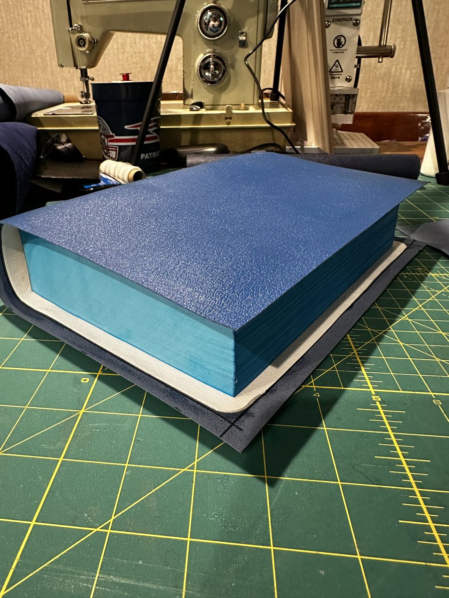 Beautiful Royal Blue rebind! Able to post this one as it has been given as a Christmas gift! 
Royal Blue Goatskin
White Lambskin
5 Royal Blue ribbons
ROA Study Bible Text Block

Thankful to be able to rebind this for Kelli in Massachusetts.

Please let us know if you need a Bible