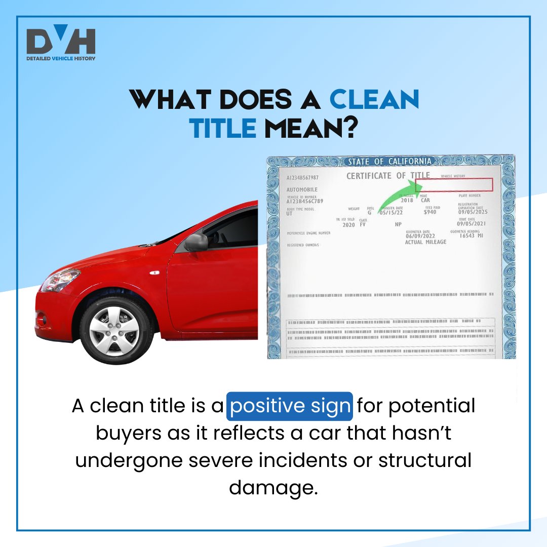 Detailed Vehicle History tweet media