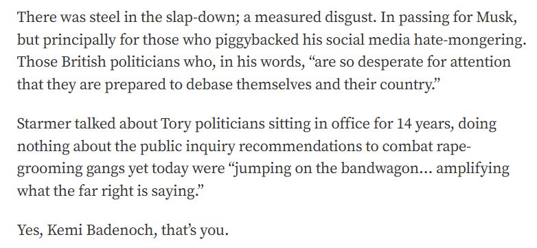 Starmer's response to the far right billionaire was overdue… but near-perfect