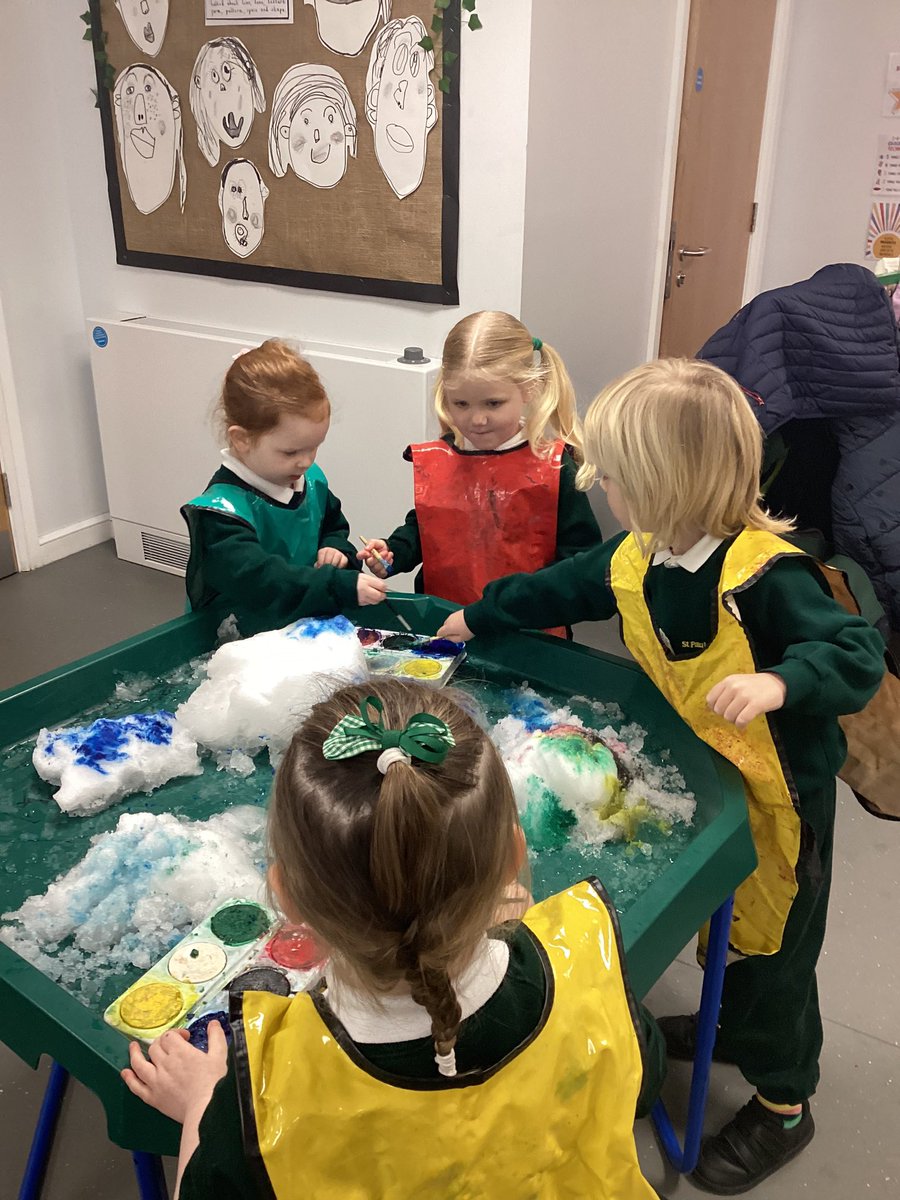 CRC have enjoyed being back in class today. We have shared our holiday news, explored the snow and ice and started investigating our new Superhero topic.