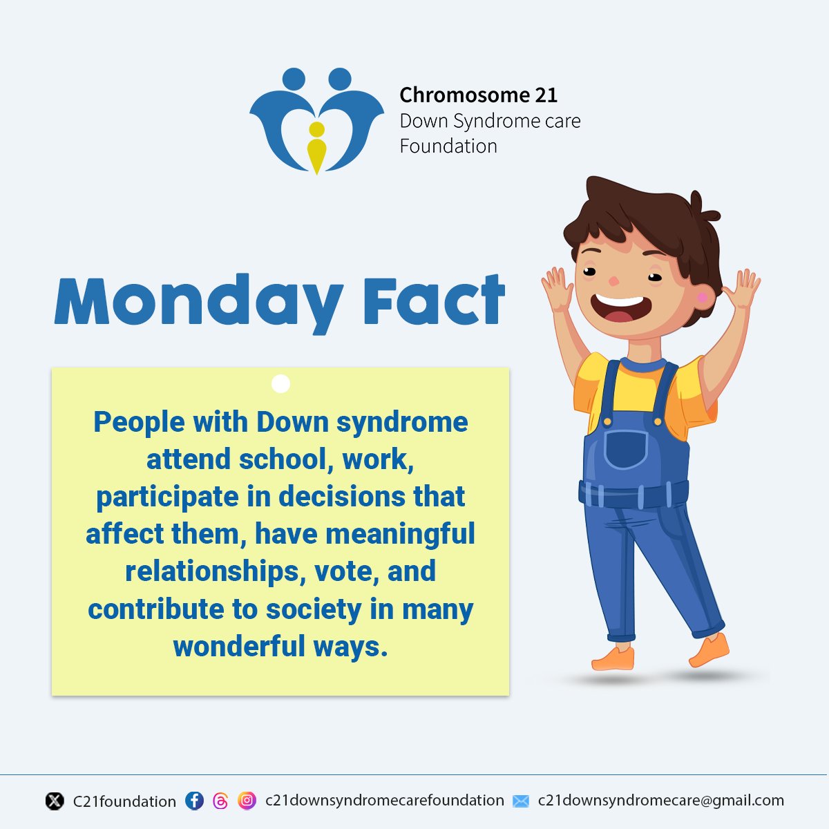 C21foundation's tweet photo. They are just like you!

#chromosomes #factsyoudidntknow #downsyndrome #facts https://t.co/PrwKet52g3