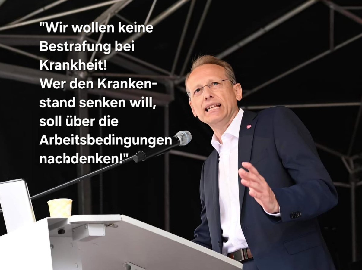 Mit dem Vorschlag, Lohn für den ersten Krankheitstag abzuschaffen, bestraft der Allianz-Chef Krankheit. Noch in den 50er Jahren bedeutete Krankheit für viele finanzielle Not. Die Lohnfortzahlung bei Krankheit werden wir uns nicht kampflos nehmen lassen!
handelsblatt.com/dpa/arbeit-all…