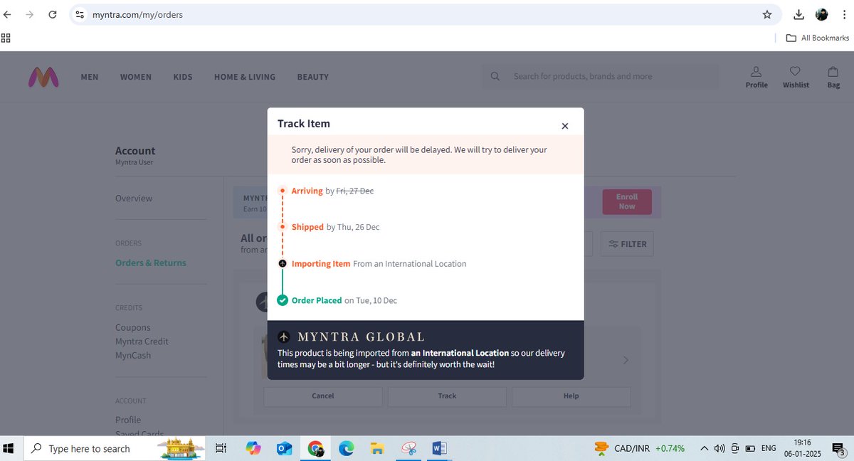 SowtexNetwork's tweet photo. @myntra @SimranBudharup @hudabeauty @ScakHi @Myntra,paid in advance for my order but still haven't received it despite expected delivery date being Dec 27th. No response from customer support either! To make it worse, it was a birthday gift for my friend and the celebration was 10 days ago Order N0-1285690 01084792947503] https://t.co/dTdPrRCrbG