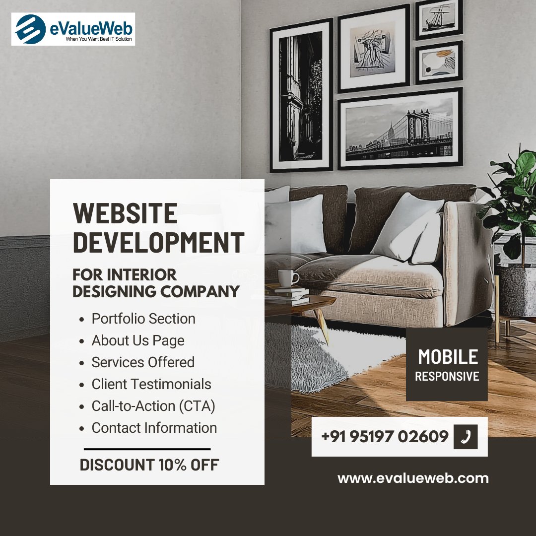 EvalueWeb's tweet photo. Visually Appealing Homepage
✅Portfolio Section
✅About Us Page
✅Services Offered
✅Client Testimonials
✅Call-to-Action (CTA) Buttons
✅Contact Information
✅Blog Section
✅Responsive Design
✅Social Media Integration https://t.co/E0B50ZC94X