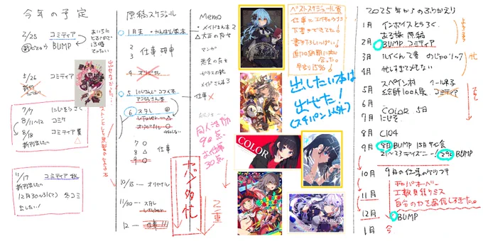 小学生がたてた2024年のスケジュール 答え合わせ 