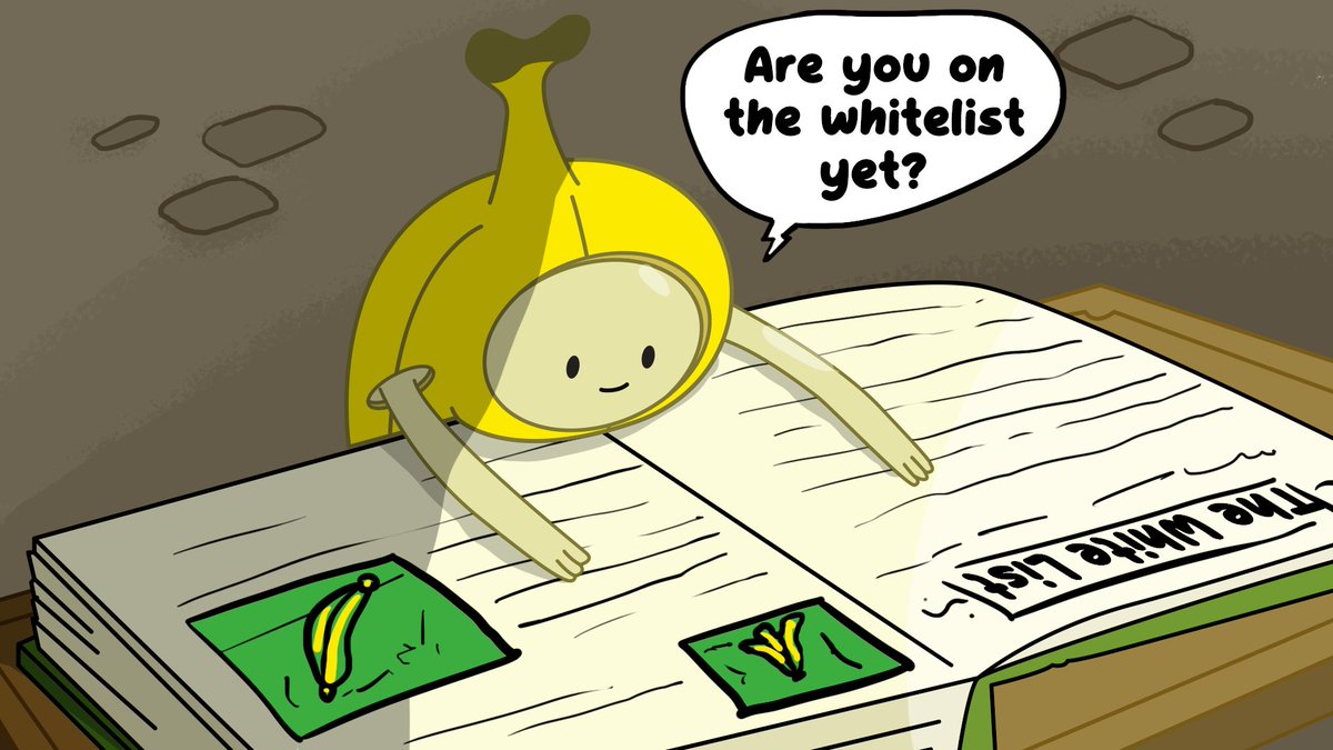 Banana Morning!

Are you excited for the presale tomorrow? 

This is your last chance to get some sweet Banana WL spot!

Drop your BNB wallet address below.
Tag 3 friends in the comments.
Share and like this post.

Tomorrow, we will randomly select 3 lucky winners for the