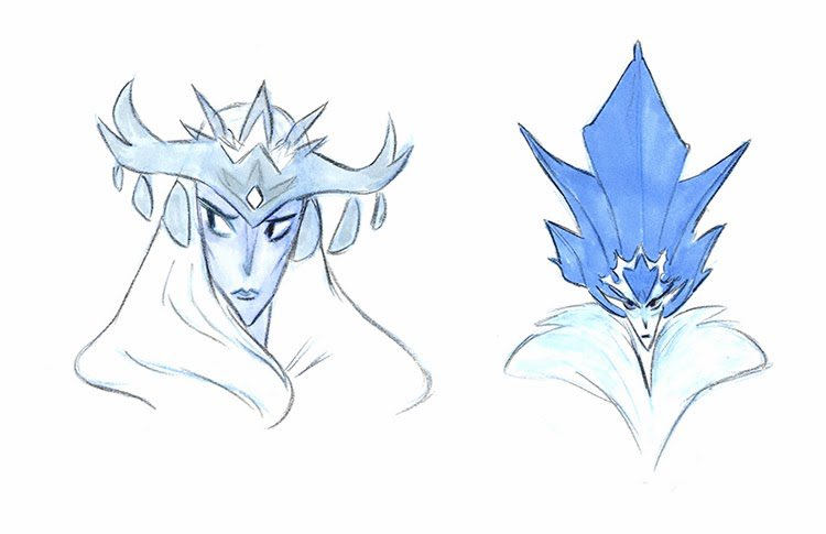 nasirgan's tweet photo. Que no quede en el olvido que Disney nos privó de estos primeros diseños de Elsa como villana para 'Frozen' 🥲 https://t.co/njuAYVitlU