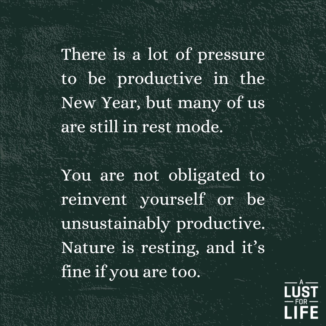This time of year can be challenging for many people. There's a lot of pressure to be productive during a time when our bodies are resting.