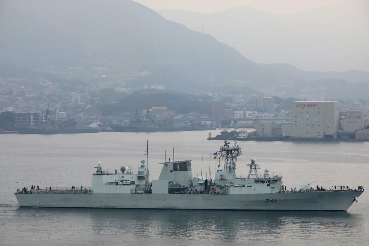 WarshipCam's tweet photo. HMCS Ottawa (FFH 341) Halifax-class frigate leaving Sasebo, Japan - January 6, 2025 #hmcsottawa #ffh341
SRC: TW-@l8IDcv9vtqupUhG https://t.co/EIVmNXGqY8