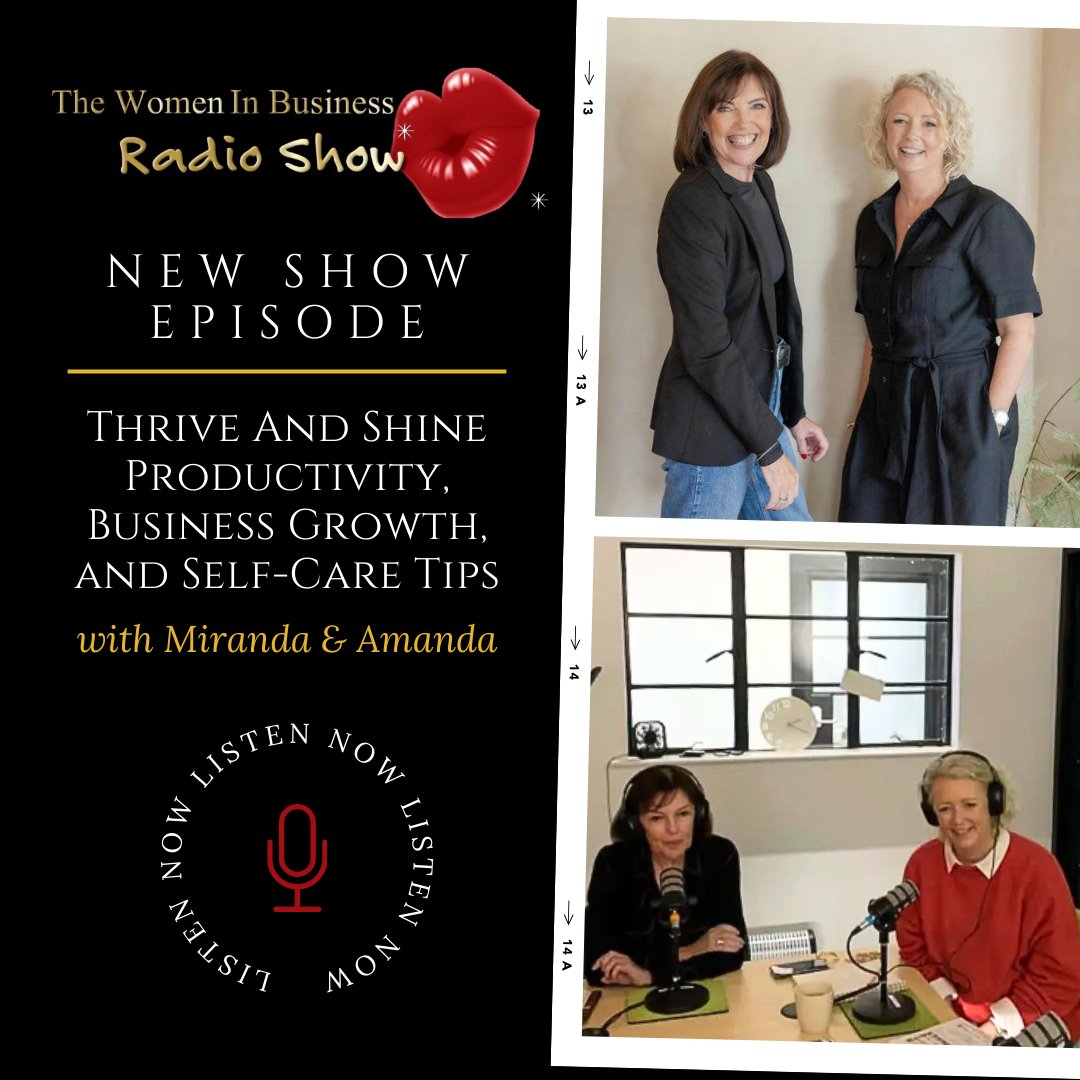 Join Sian Murphy &amp; Michele as they chat w/ therapists-turned-podcast-hosts Miranda &amp; Amanda. 🧠💡 Dive into productivity hacks, business growth tips, self-care insights &amp; discover their favorite tools &amp; ideas to help your business thrive. 🎧 Listen now, tinyurl.com/6cr7urv6
