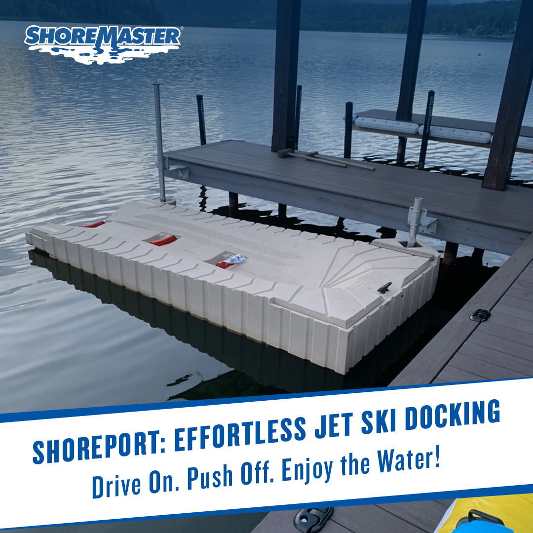 ShoreMaster's tweet image. Make the most of your time on the water with ShorePort! 🚤 

Effortless drive-on, push-off functionality, and a maintenance-free design make jet ski docking a breeze. 🌊

🖇️  bit.ly/40aesuO 

#ShoreMaster #JetSkiDock