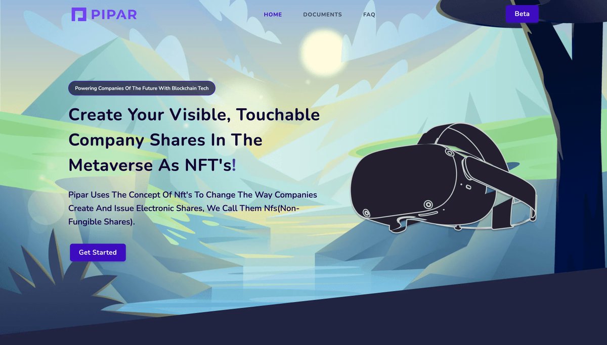 A Digital Web3 Platform For Tokenizing Company Shares/Stocks. These Assets Can Be Fungible Or Non-Fungible