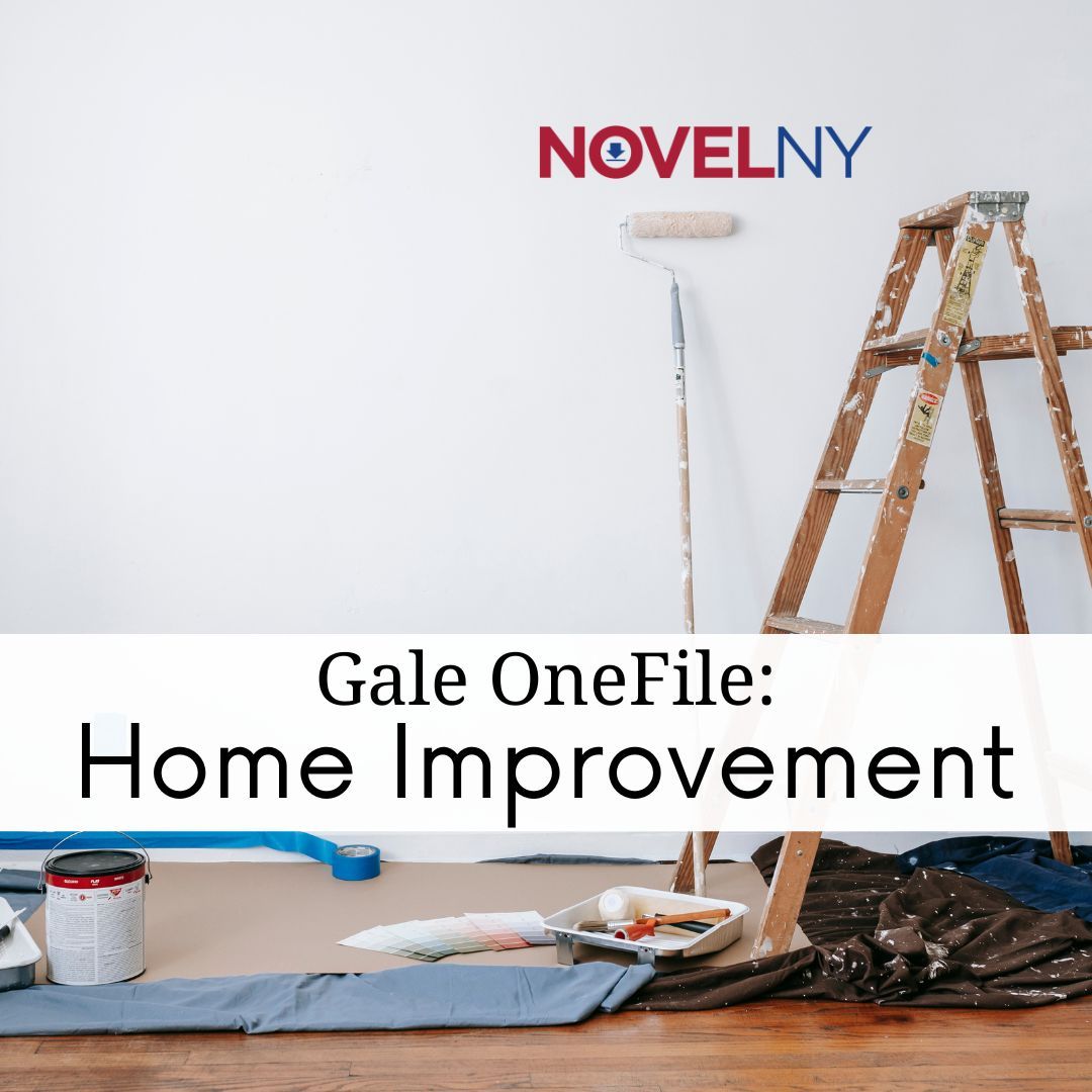 Looking to do some work around the house? Let NOVELny lend a hand! The Gale OneFile: Home Improvement database includes articles to help you get started. 

Find the Home Improvement database by visiting: buff.ly/4dQlGrG

#ElectronicResources #LibraryResources