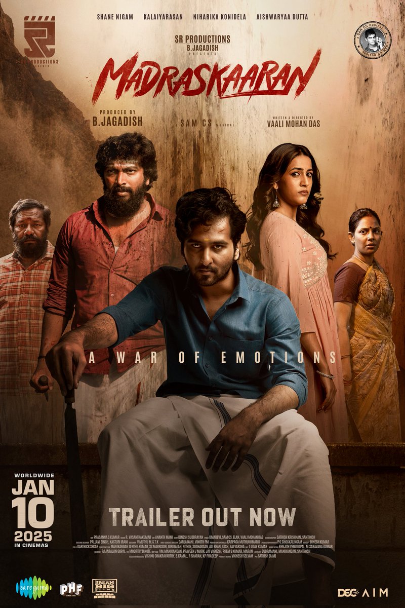 Ramesh Bala (@rameshlaus) on Twitter photo Fight-uh! Chase-uh! Mass-ahna Oru Madras Story! ❤️🔥
The #MadrasKaaran trailer is HERE! 🎬🔥
youtu.be/l7n7o6UXxi8
#MadraskaaranPongal
#MadraskaaranFromJan10
Produced by:<a href="/SR_PRO_OFFL/">srproductions_official</a>
A <a href="/SamCSmusic/">𝐒𝐀𝐌 𝐂 𝐒</a> Musical
Directed By :<a href="/vaali_mohandas/">வாலி மோகன் தாஸ்</a>
<a href="/ShaneNigam1/">Shane Nigam</a> <a href="/KalaiActor/">Kalaiyarasan</a> <a href="/IamNiharikaK/">Niharika Konidela</a> Fight-uh! Chase-uh! Mass-ahna Oru Madras Story! ❤️🔥
The #MadrasKaaran trailer is HERE! 🎬🔥
youtu.be/l7n7o6UXxi8
#MadraskaaranPongal
#MadraskaaranFromJan10
Produced by:<a href="/SR_PRO_OFFL/">srproductions_official</a>
A <a href="/SamCSmusic/">𝐒𝐀𝐌 𝐂 𝐒</a> Musical
Directed By :<a href="/vaali_mohandas/">வாலி மோகன் தாஸ்</a>
<a href="/ShaneNigam1/">Shane Nigam</a> <a href="/KalaiActor/">Kalaiyarasan</a> <a href="/IamNiharikaK/">Niharika Konidela</a>