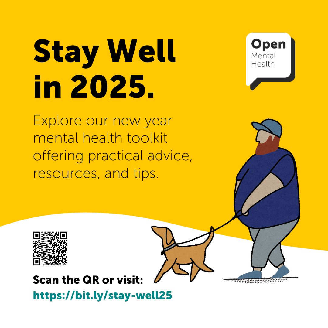 Discover our new Stay Well in 2025 wellbeing toolkit. It offers practical advice, resources and tips from members of the Open Mental Health alliance. 

Visit: bit.ly/stay-well25 

#Somerset #MentalHealth #LivedExperience