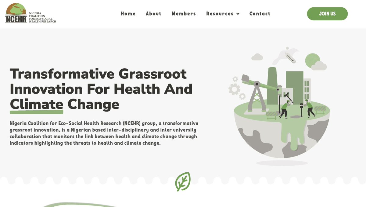 An NGO That Focuses On Solving The Problem Of Climate Change In Africa.  They're Also Inter-Disciplinary With Various Academic Institutions  Involved