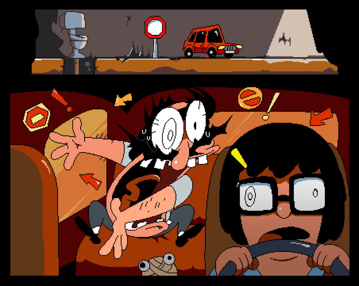 glucowski's tweet image. Burger Tower: Taxi in Pig City 🍕🍔🚕