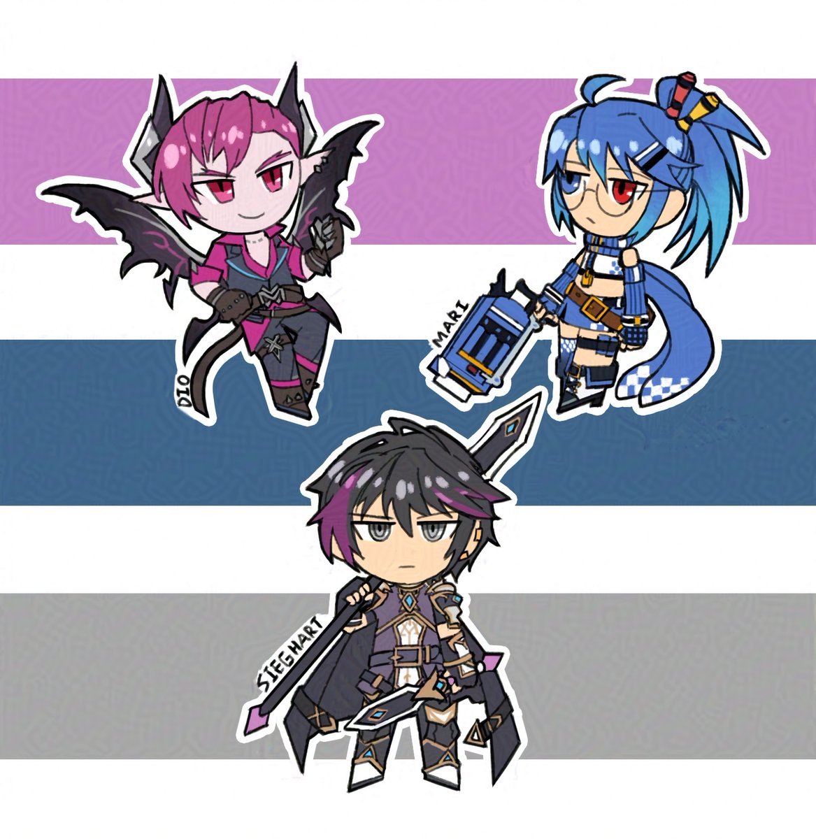 T 캐릭터들.. 완성...