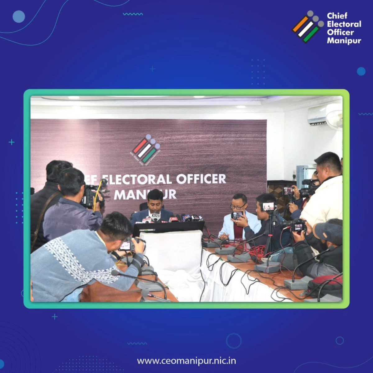 CeoManipur's tweet photo. CEO Manipur, conducted a Press Conference today, at CEO's Office, Lamphel, in connection with publication of Final Electoral Roll for Special Summary Revision-2025. #ElectionCommissionOfIndia #ChiefElectoralOfficerManipur #EikhoiVoterChallasi #SSR2025 https://t.co/NYOAc2zw6y