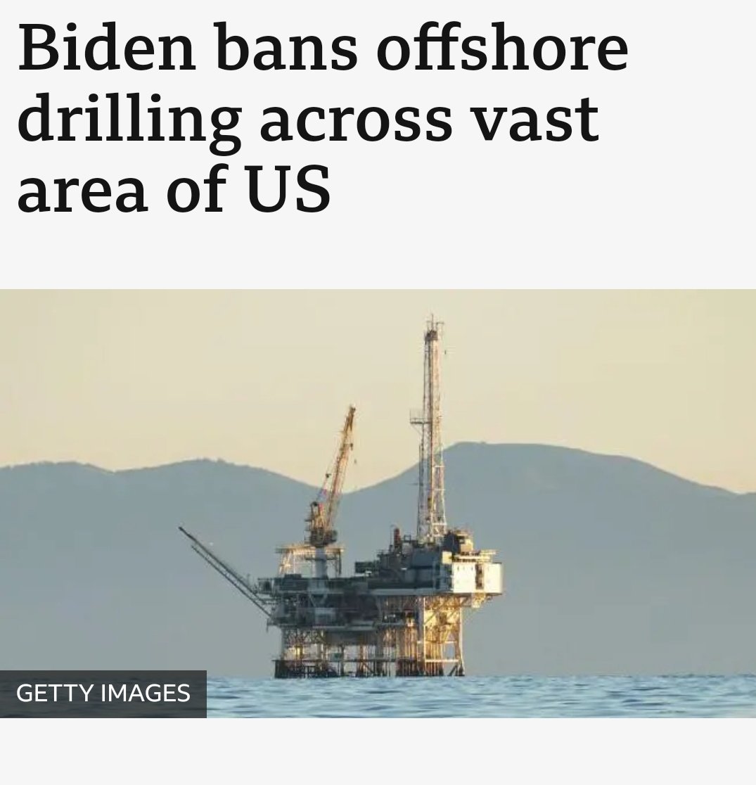 dcminx's tweet image. ‼️ Biden bans new offshore oil &amp;amp; gas drilling along most of US coastline.

Inc:
💥Atlantic coast
💥Eastern Gulf of Mexico
💥Pacific coast off California
💥Oregon &amp;amp; Washington
💥Bering Sea off Alaska

💥625 million acres of waters
#DemVoice1 #wtpBLUE #ProudBlue #ReistanceUnited