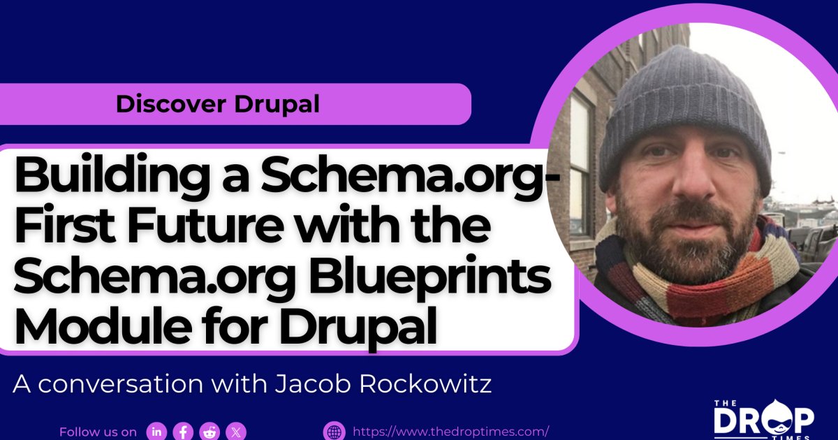 thedroptimes's tweet image. 🌐 Build smarter with the Schema.org Blueprints module for #Drupal! Create SEO-friendly, API-first content models with ease. Learn how @jrockowitz  Jacob Rockowitz is shaping a Schema.org-first future: bit.ly/404DZUL #SchemaOrg #DrupalModules