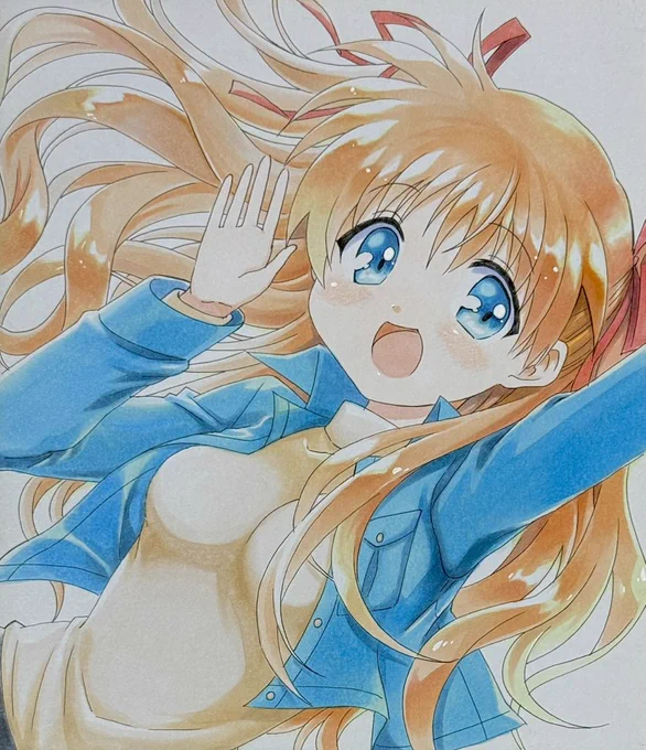 791日目のアナログイラストはKanonの沢渡真琴です。まこぴーお誕生日おめでとう〜#沢渡真琴生誕祭#Key25th 