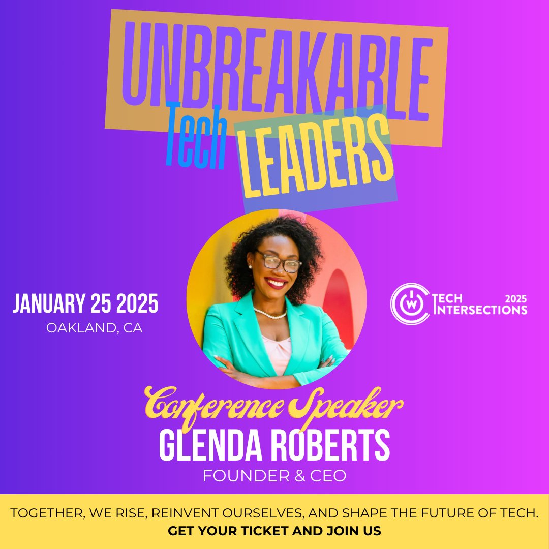 tech_intersect's tweet image. Protect your power! Join Glenda Roberts for strategies to tackle biased evaluations, advocate for yourself, & unlock career success in performance reviews.
🗓️ Jan 25 | #MillsCollege #Oakland
🎟️ Tickets: bit.ly/2025techinters…
#TechIntersections #WOCinTech