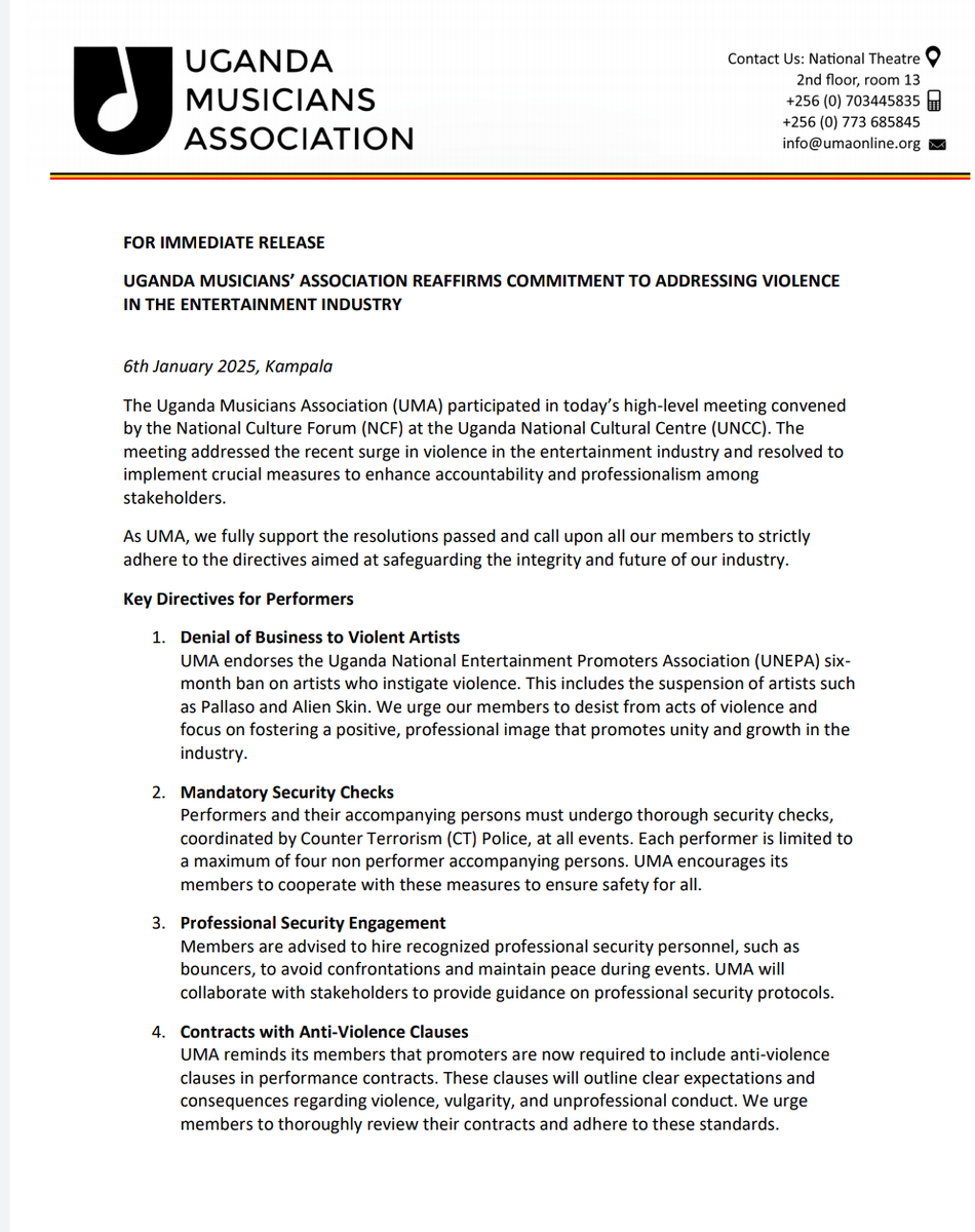 UGANDA MUSICIANS ASSOCIATION tweet media