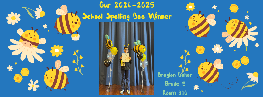 We held our annual schoolwide Spelling Bee today.  Our students did amazing! We are proud to announce our winner, Braylon Baker.  Braylon is a 5th grade student from Ms. Stone and Mr. Whittaker's homeroom.  Congratulations Braylon!  Good luck in the Hudson