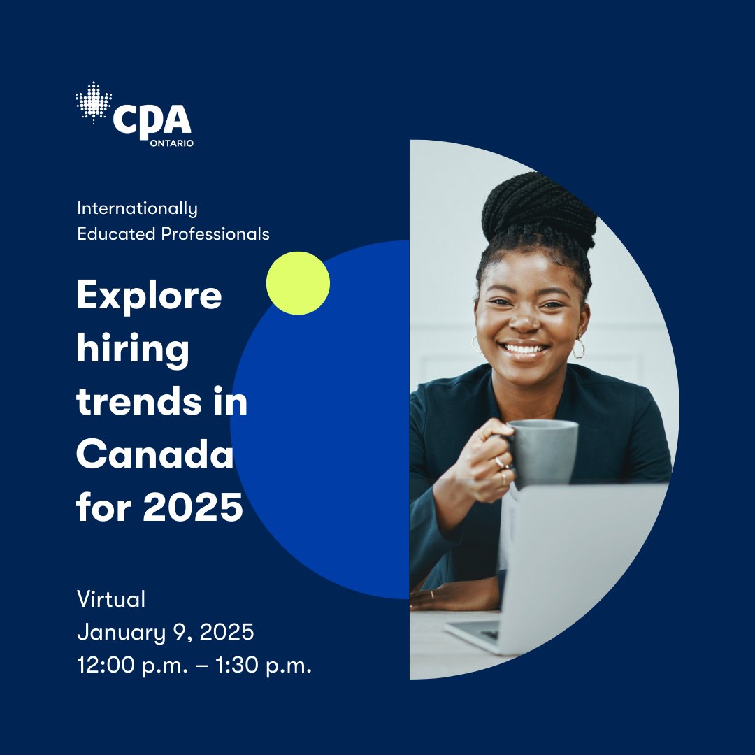 Skills for Change (@skillsforchange) on Twitter photo Just a few days left to register for an exciting event hosted by our partner, <a href="/CPA_Ontario/">CPA Ontario</a>!
Elevate your career by gaining insider knowledge on hiring trends in Canada for 2025. Donโt miss this opportunity for future success.
๐
January 9, 2025
๐ ow.ly/NvuM50Uw7XG Just a few days left to register for an exciting event hosted by our partner, <a href="/CPA_Ontario/">CPA Ontario</a>!
Elevate your career by gaining insider knowledge on hiring trends in Canada for 2025. Donโt miss this opportunity for future success.
๐
January 9, 2025
๐ ow.ly/NvuM50Uw7XG